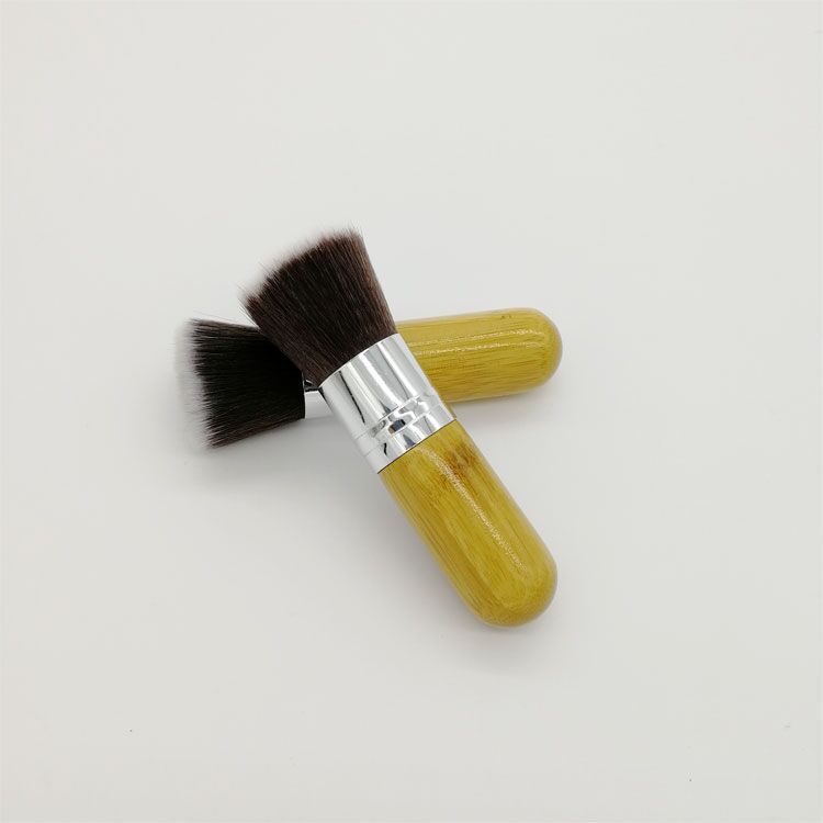 Single Blush Nylon Hair Beauty Tool Bamboo Makeup Brush