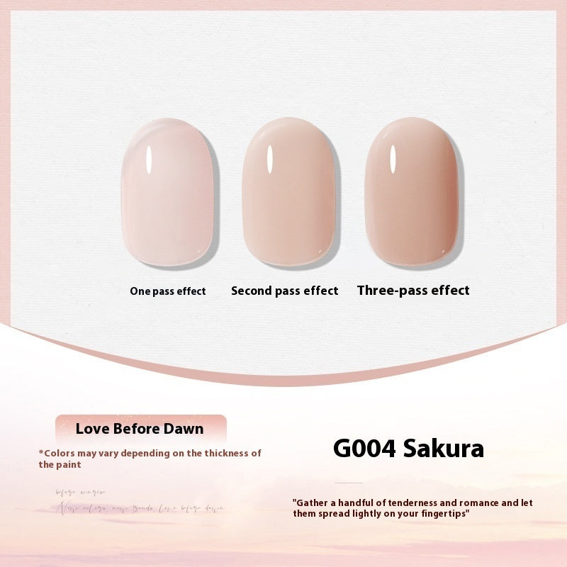 XEIJAYI Polish White Nude Transparent Color Nail Beauty UV