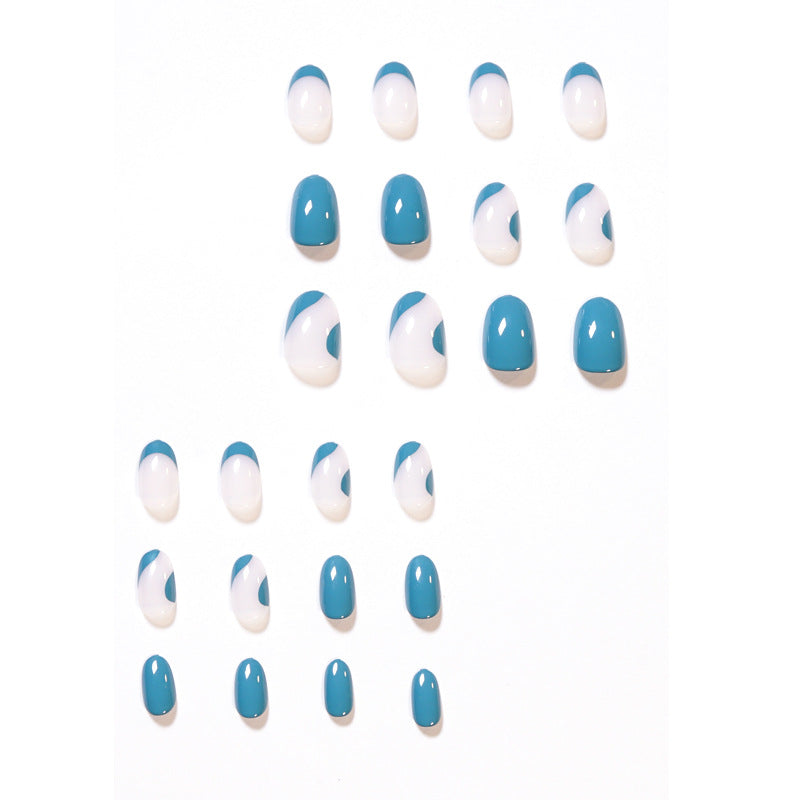 Short Round False Nail Patch