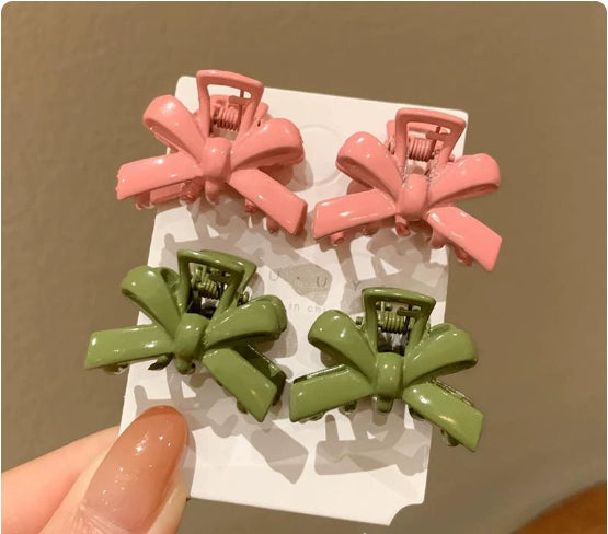 Candy-colored Metal Hair Clip With A Bow