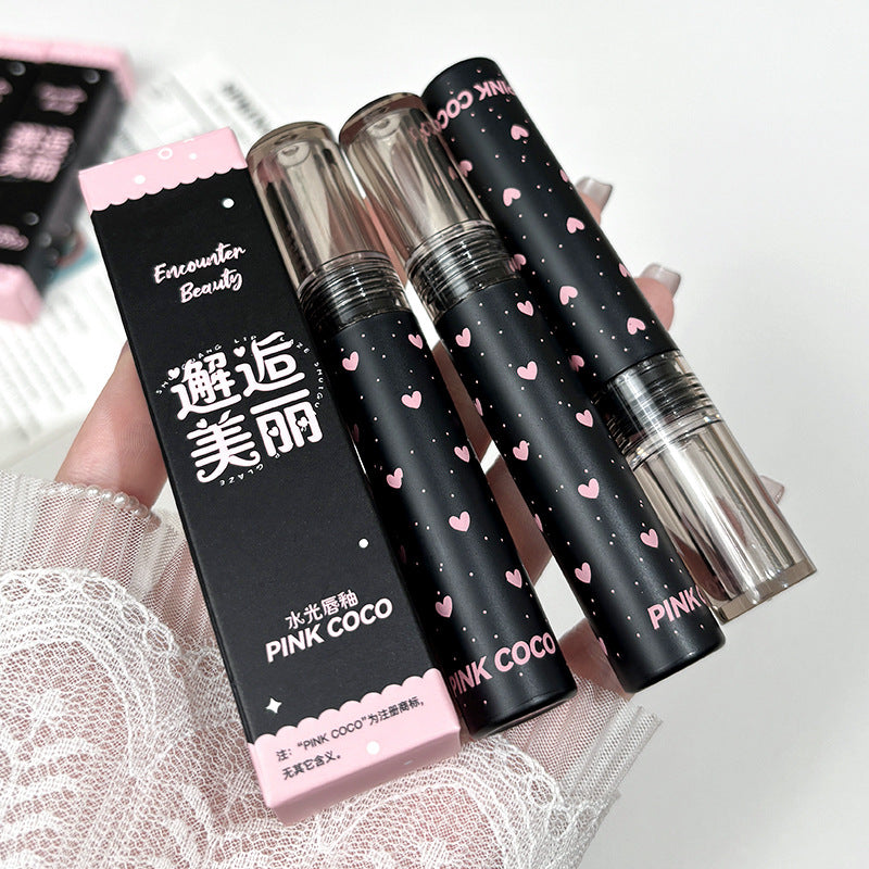 Encounter Beautiful Water Light Lip Lacquer Clear And White Not Easy To Fade Film Forming Lip Gloss