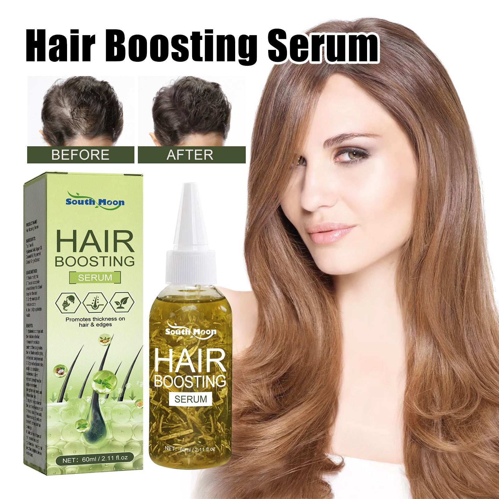 South Moon Hair Care Anti-fall Repair Hair Tail Dry And Manic Hair Soft And Moisturizing Dense Hair Oil