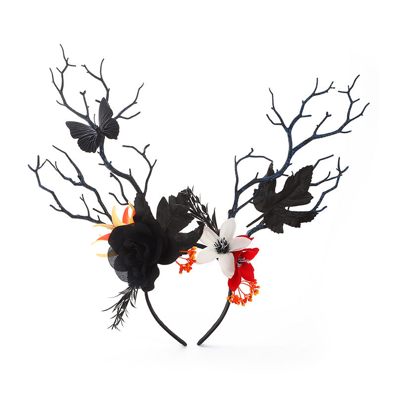 Dark Style Pumpkin Head Cos Halloween Party Funny Hair Accessories