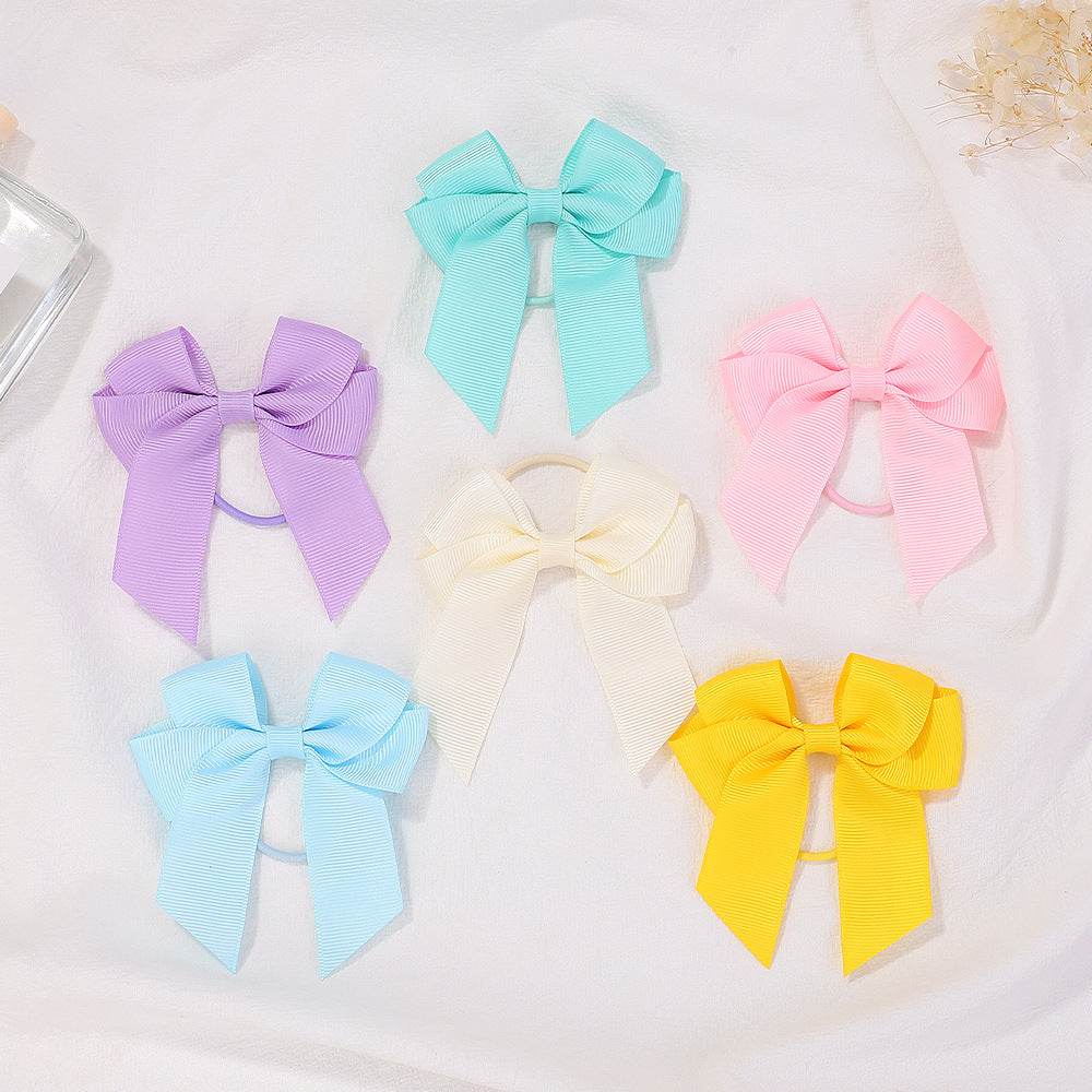 Handmade Baby Double-layer Polyester Ribbon Satin Bow Children's Hair Clip Accessories