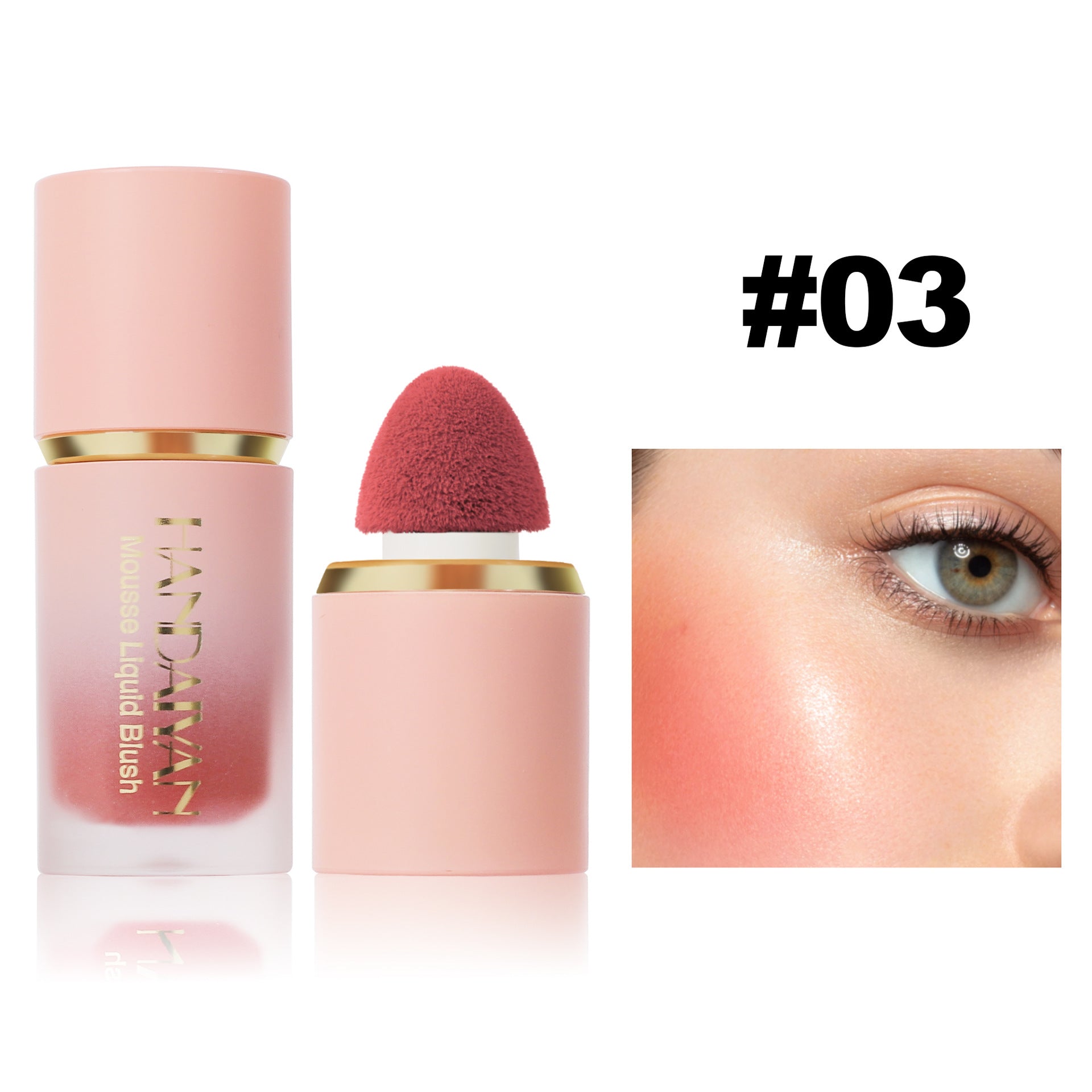 Handaiyan Liquid Blush Facial Makeup Repair Matte Universal Easy To Color Rouge