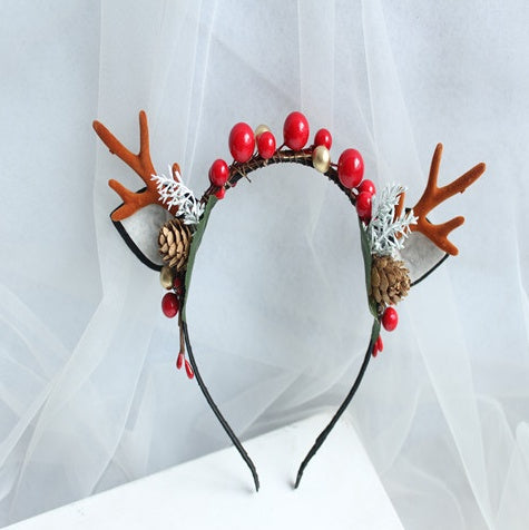Christmas antlers headband