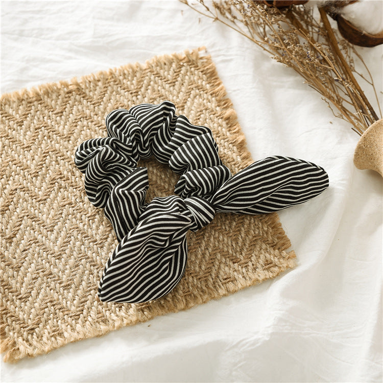 European and American new hair tie knotted rabbit ear headdress
