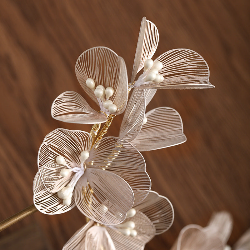 Korean Sweet Forest Retro Handmade Headdress Lace Flowers