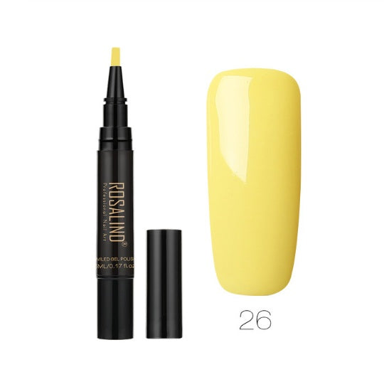 Rosalind 5ml Solid Color Nail Art Pen Nail Glue for Nail Art