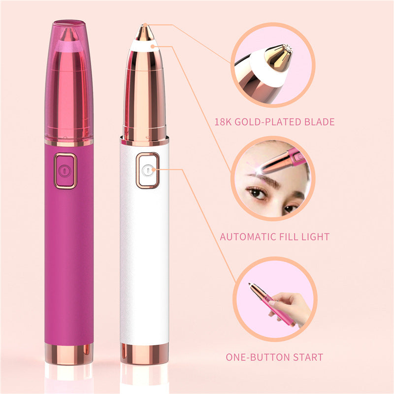 Amazon Cross-border Electric Eyebrow Trimming Pencil Lady Lipstick Eyebrow Trimmer
