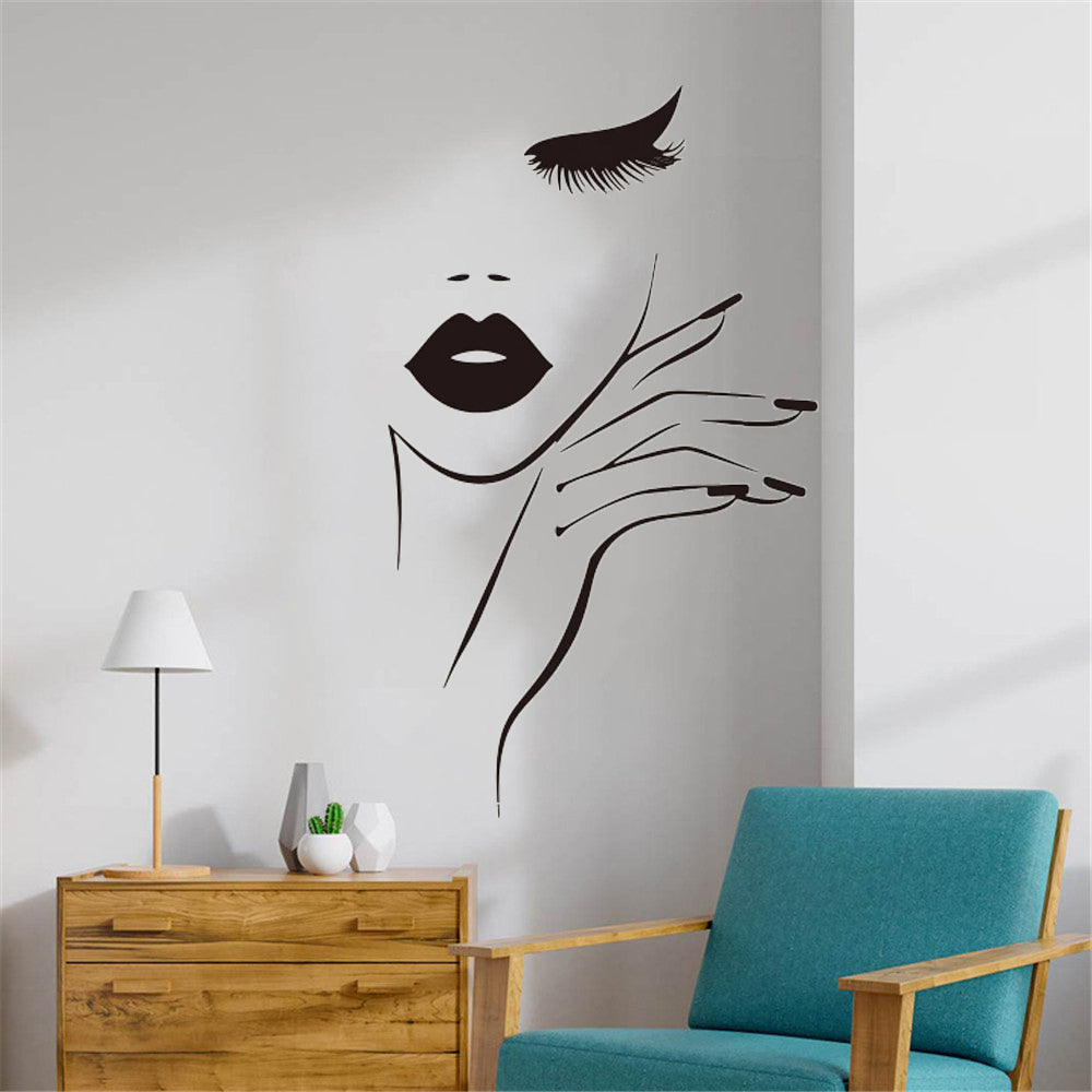 Fashion Nail Salon Window Wall Stickers