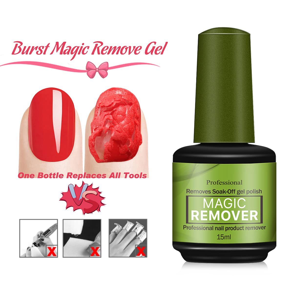 Portable Home Nail Polish Remover Gel