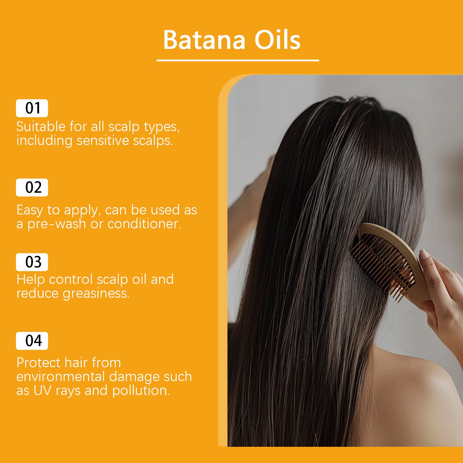 Ouhoe Brightening And Smoothing Improve Hair Nourish Hair Follicle Protect Strong Hair