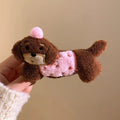 Cute Sausage Puppy Barrettes Female Side Bangs