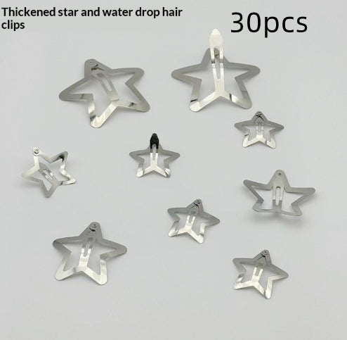 Thickened Five-pointed Star Clips For Kids DIY Crafts Hair Accessories And Headwear