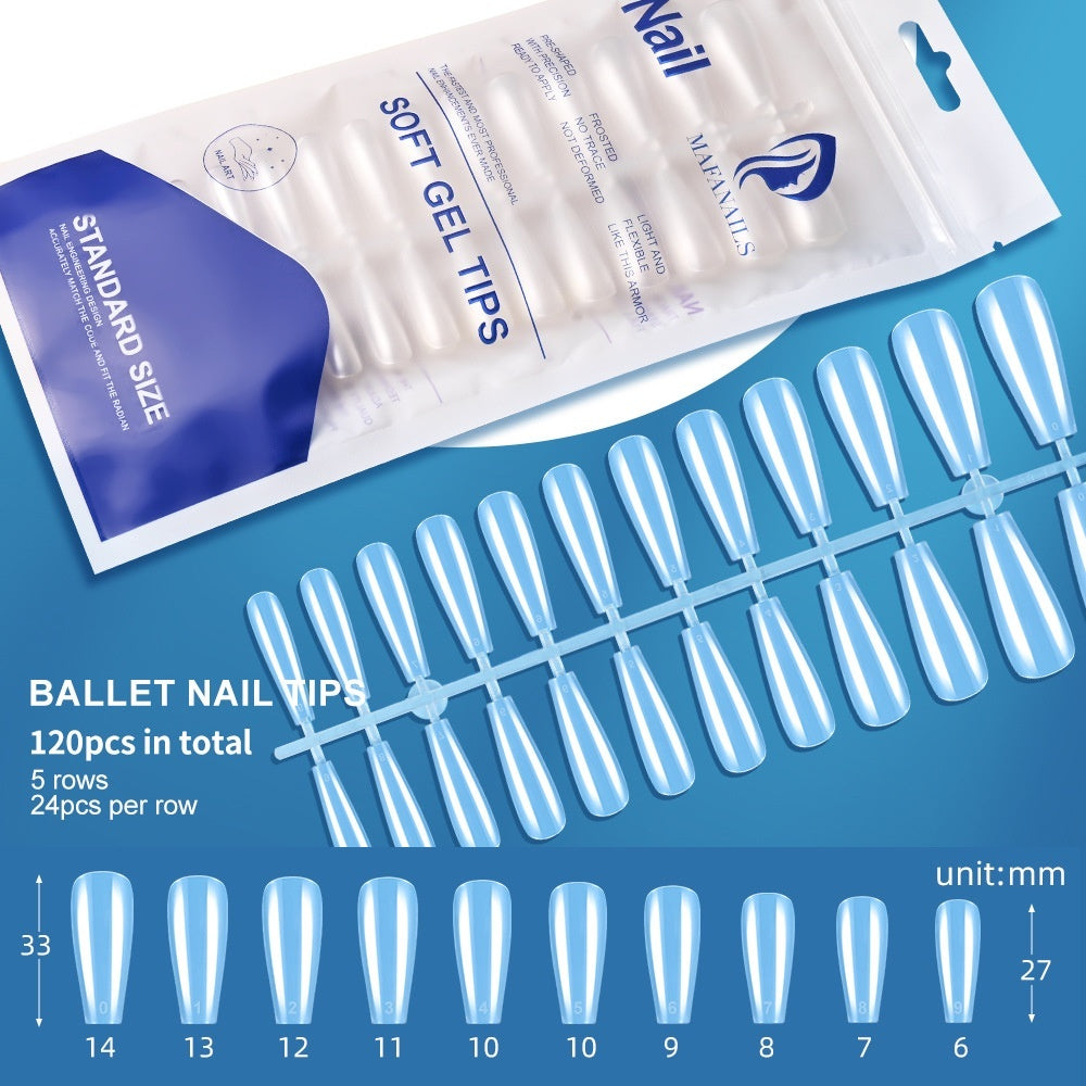 120-piece Bag Of Detachable Nail Tips For Manicures