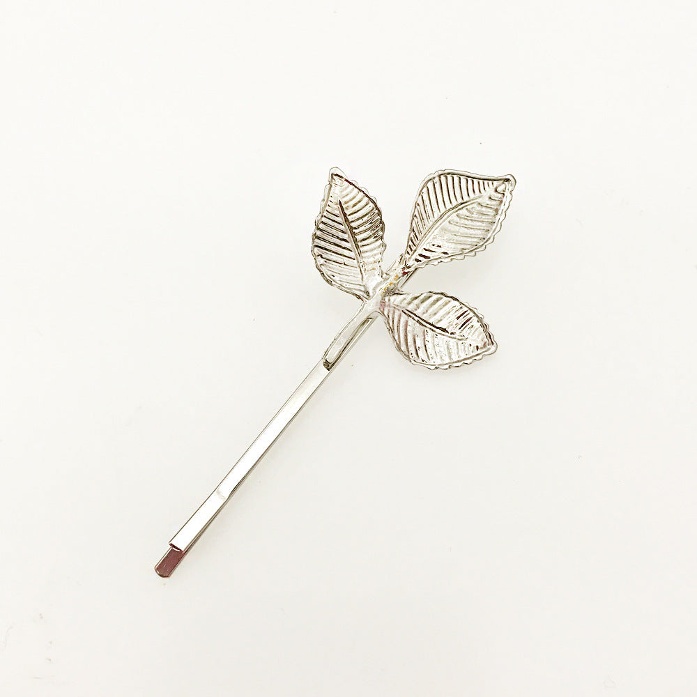 Fashionable simple olive branch leaves hairpin