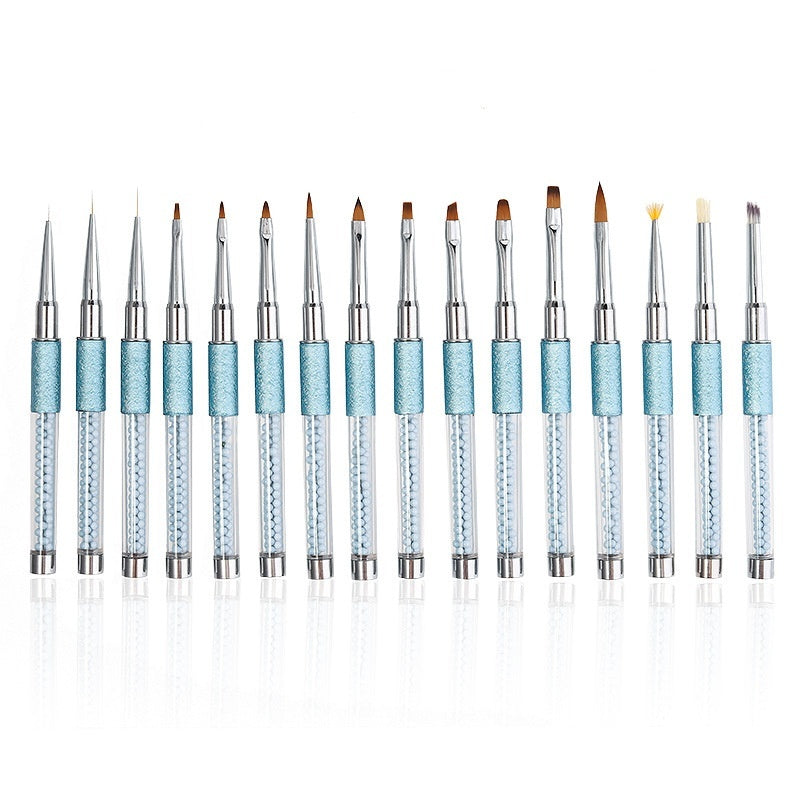 16 Pieces Nail Brush UV Pen Suit