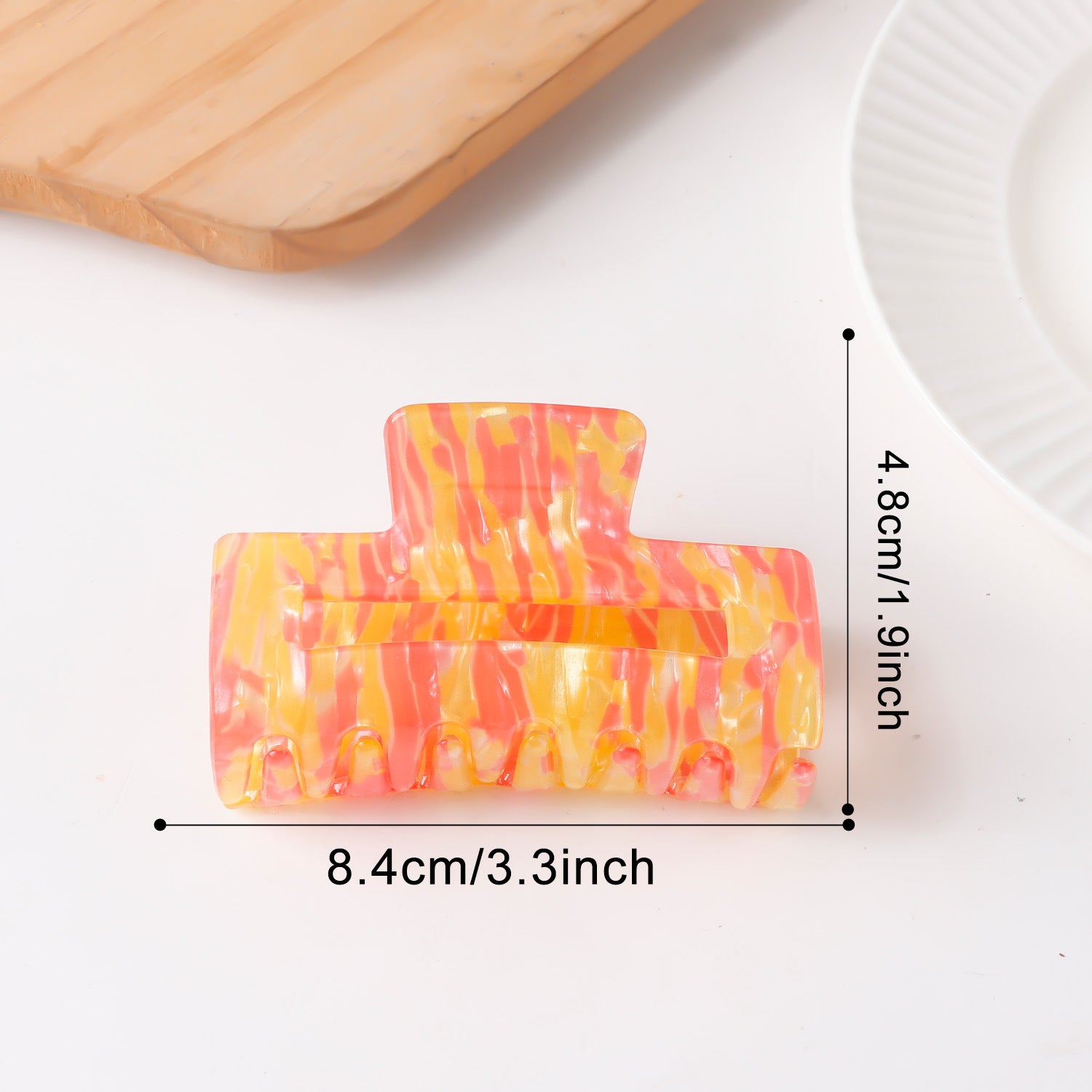 Multi-color Textured Minimalist Chic Versatile Shark Clip