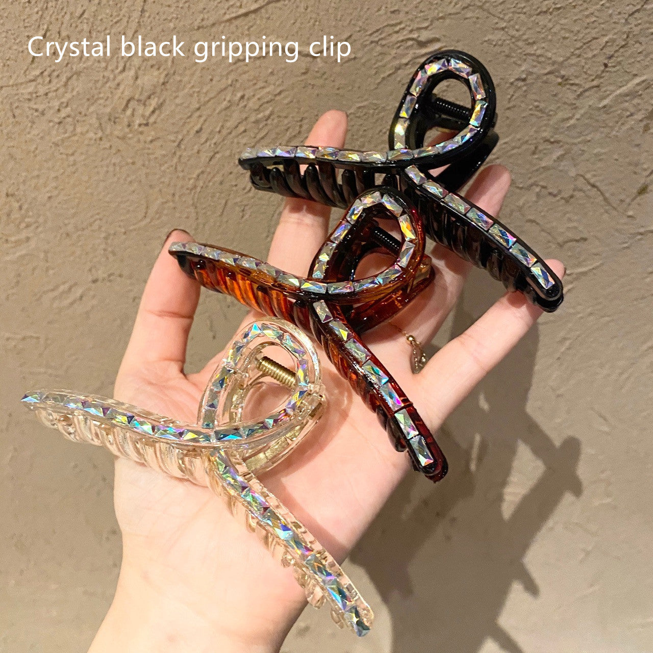 Crystal Pearl Chain Clip Top Clip Bangs Clip
