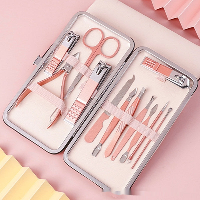 Mockup Stainless Steel Nail Scissor Set 18-piece Manicure Implement  Clippers
