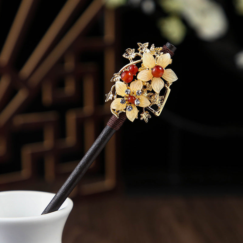 Ebony Hairpin Cheongsam Hanfu Tassel