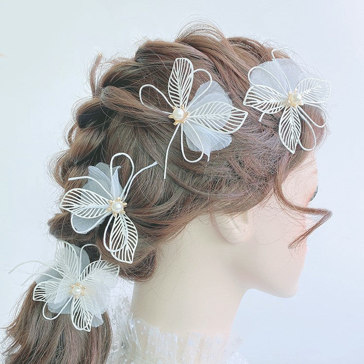 Bride Pin Silk Flower Flower Hair Accessories