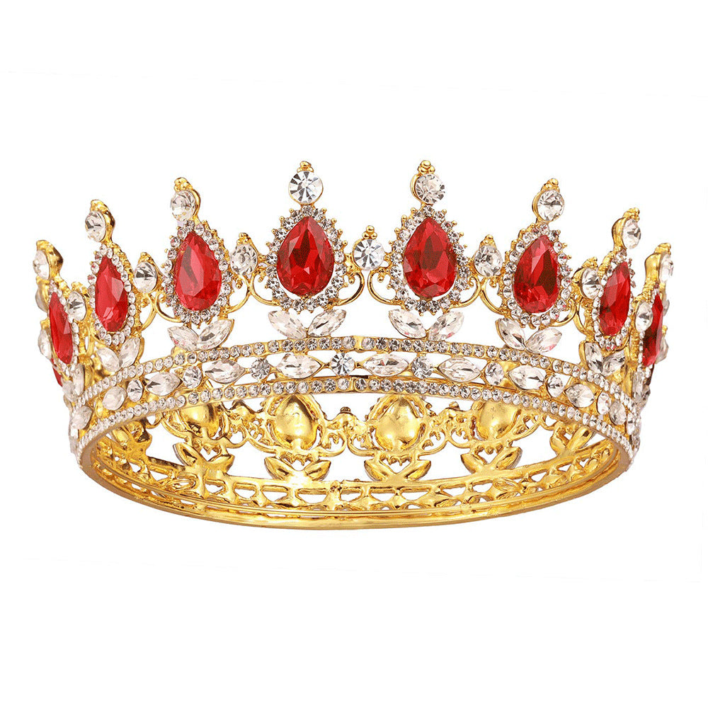 Baroque Diamond Bridal Crown Headdress