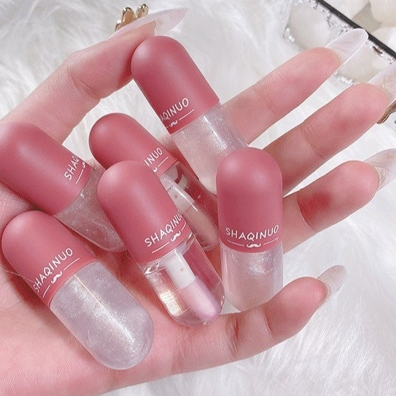 Mini Capsule Lip Gloss Transparent Color Changing Moisturizing And Nourishing Lip Lacquer