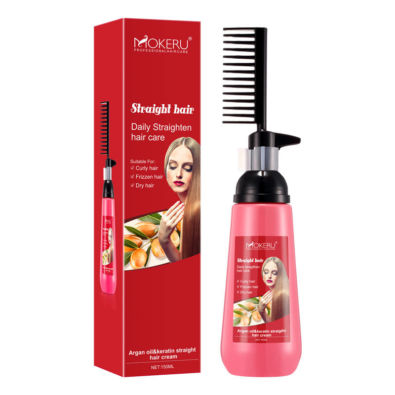 A Comb Straight Free  PullFree  Clip Straightening Cream