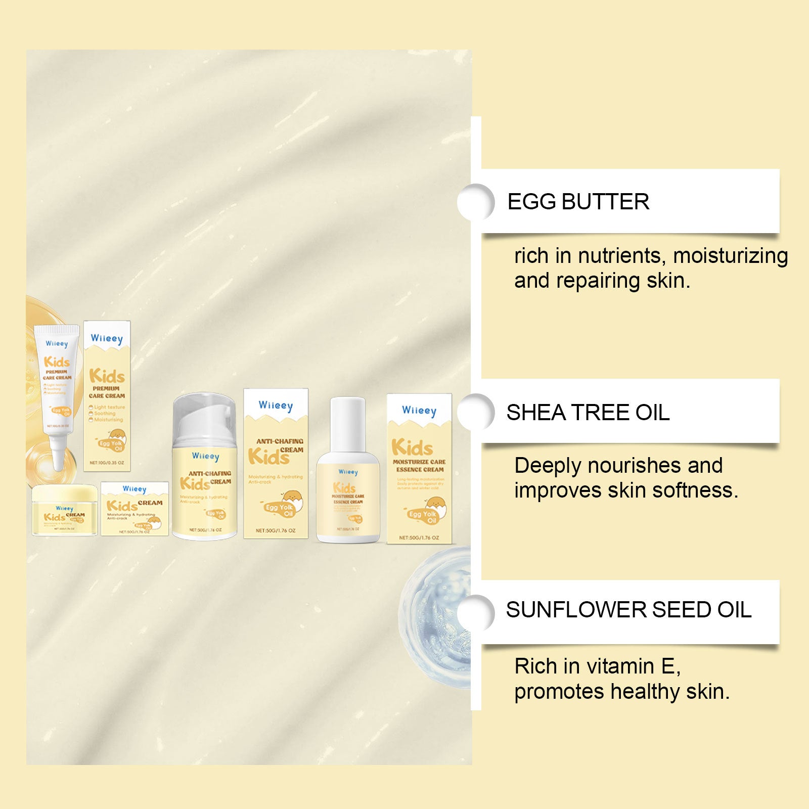 Children Moisturizing Neck Cream Lock Water