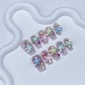 Summer Ice-permeable Hand-worn Mocha Water Ripple Starfish Simple Short Nail Stickers