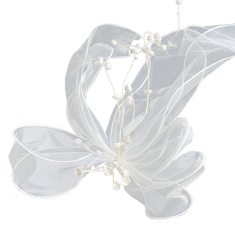 Mesh Handmade Veil Aesthetic Temperament Side Clip