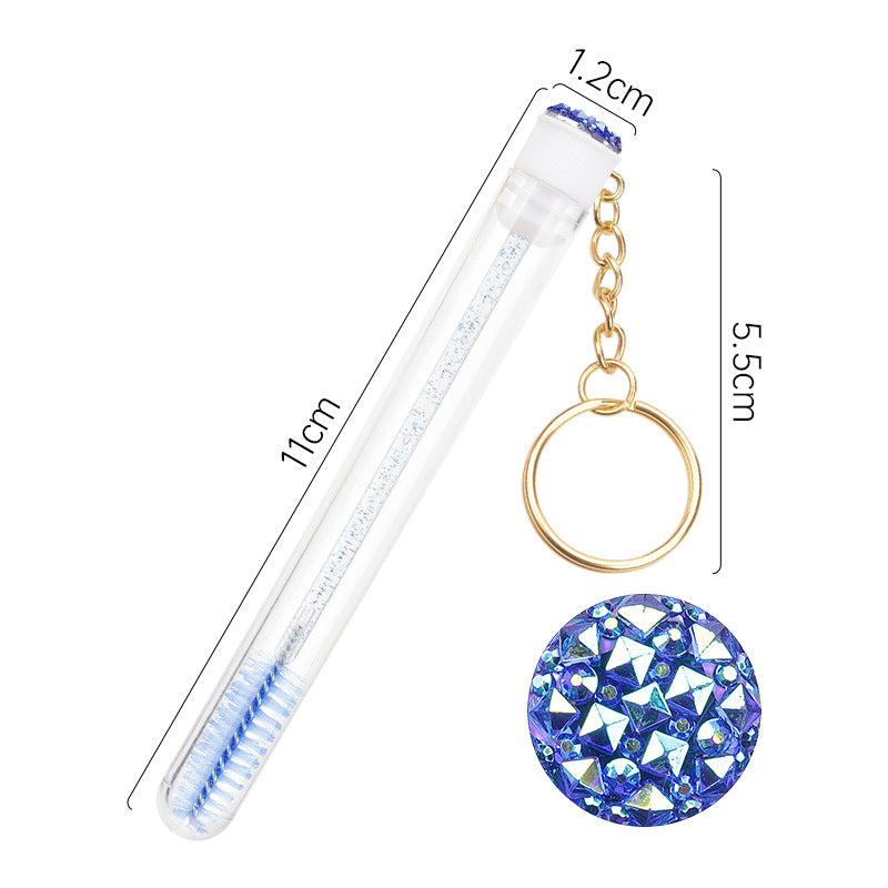 Grafting Mascara Brush Gold Buckle Tube Crystal Rod With Drill