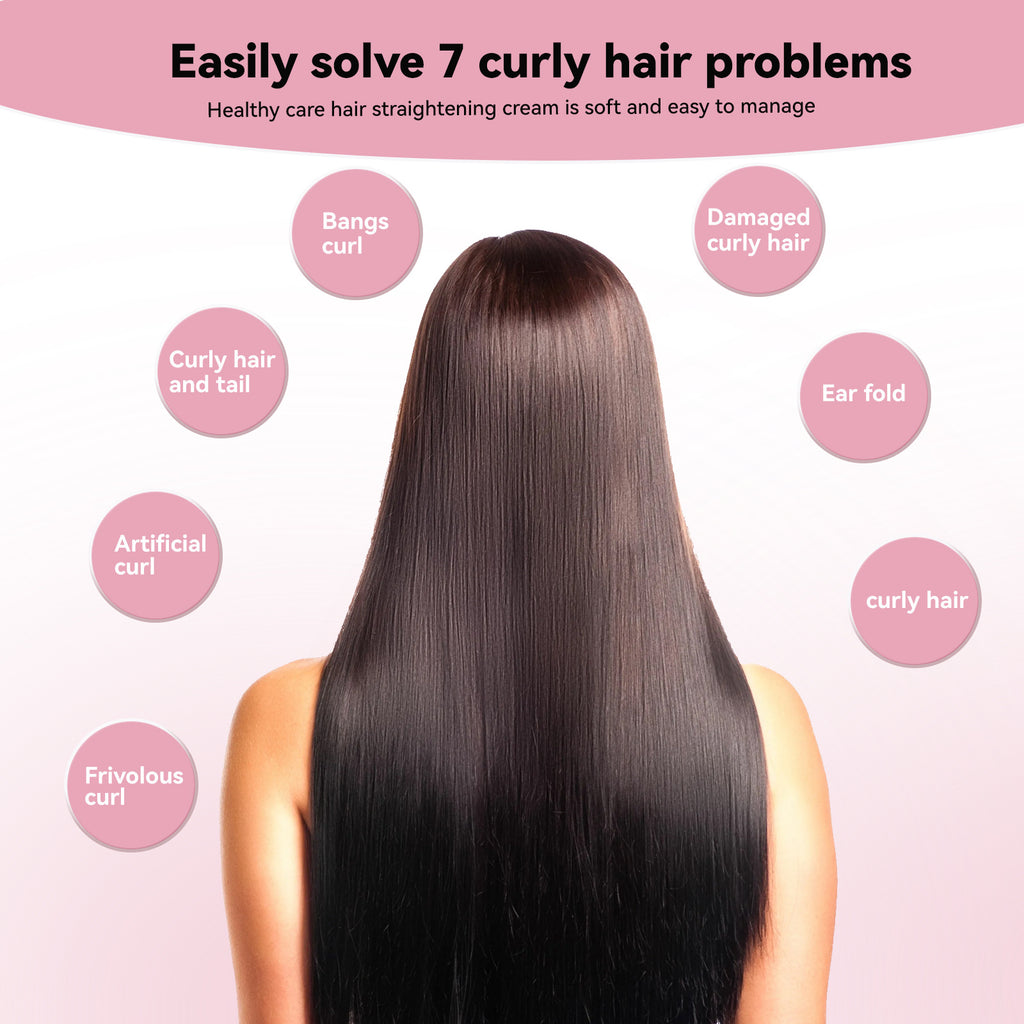 Black Dress One Comb Straight Free Pull-free Straight Hair Soft Macerating Agent Shaping One Comb Straight Gentle Not Hurt Hair Hair Relaxer