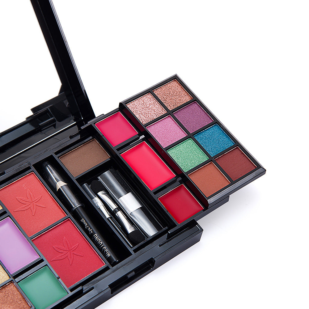 Missyoung Eyeshadow Blush And Eyebrow Powder Makeup Palette Cosmetics Case