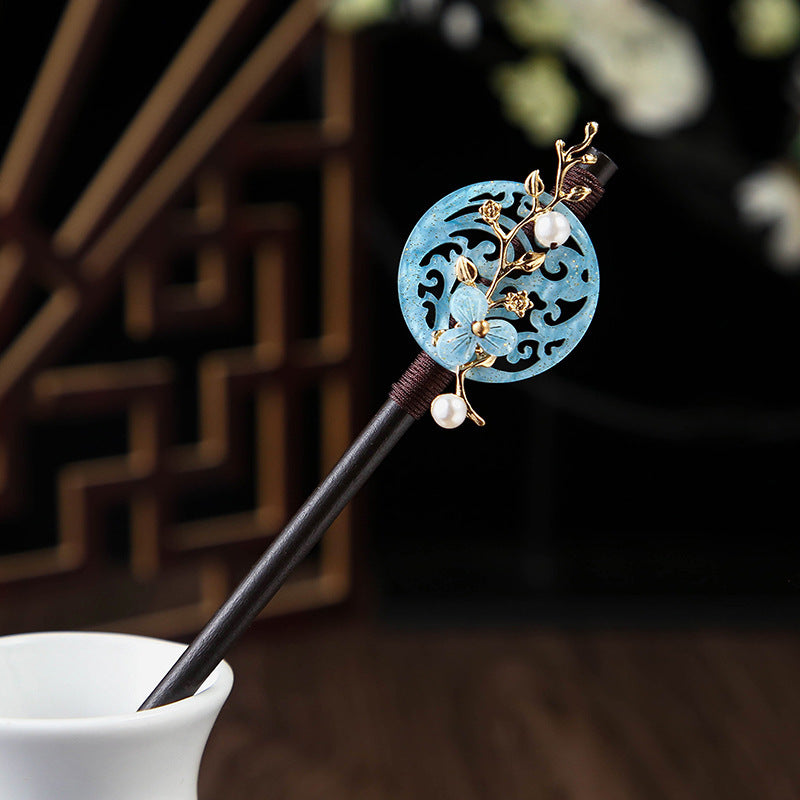 Ebony Hairpin Cheongsam Hanfu Tassel