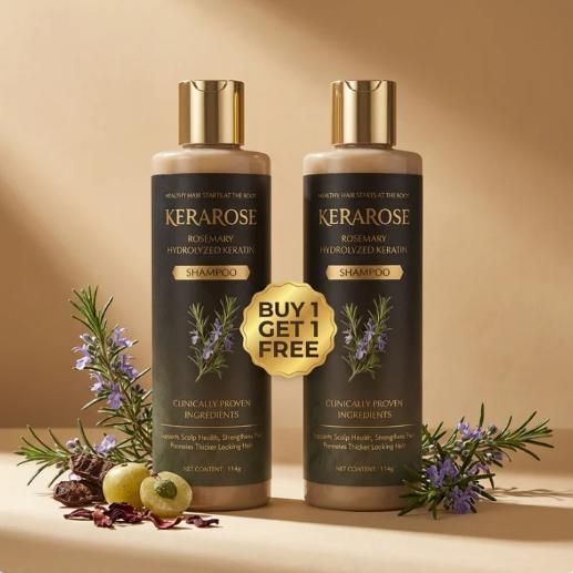 Rosemary Hair Growth Shampoo with Hydrolyzed Keratin 114gm Each (Pack of 2)