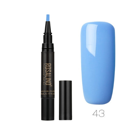 Rosalind 5ml Solid Color Nail Art Pen Nail Glue for Nail Art