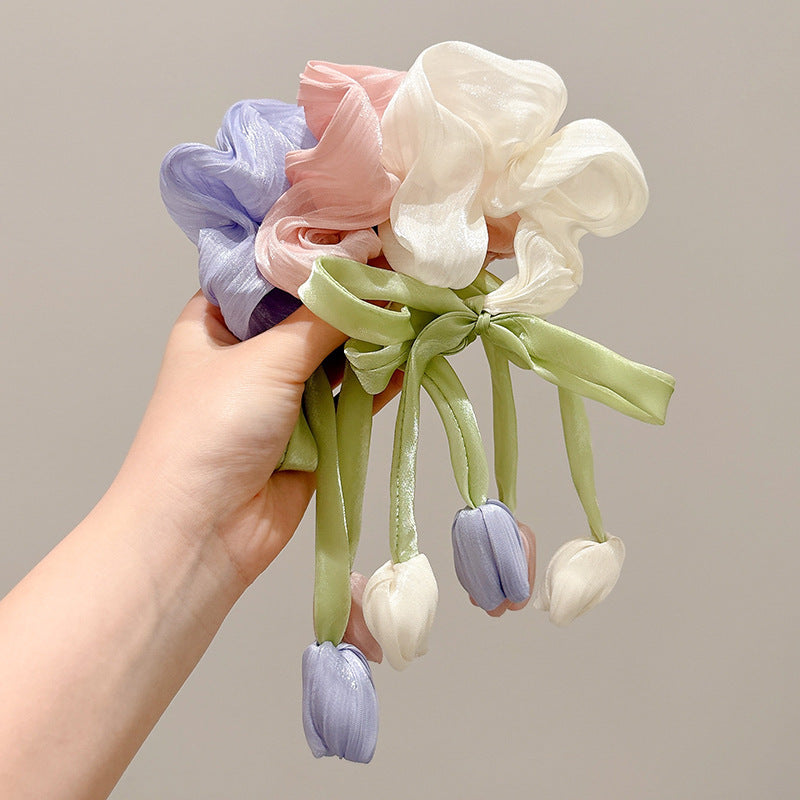 Korean Style Tulip Children's Flower High-grade Temperament Headband