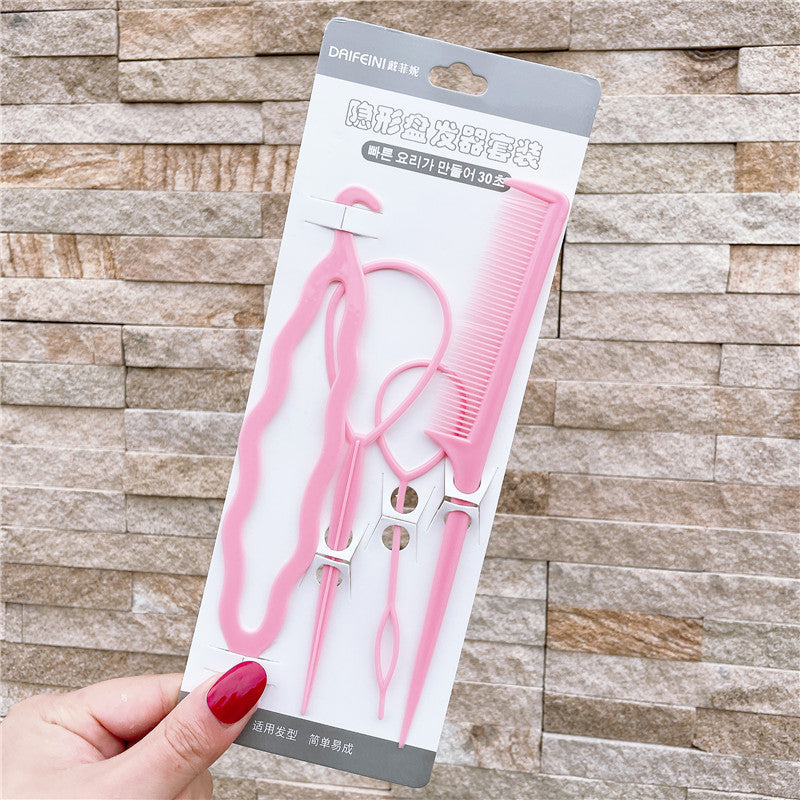 Plastic Comb Pattern Design Hair Pulling Needle Ball Head Hair Curler