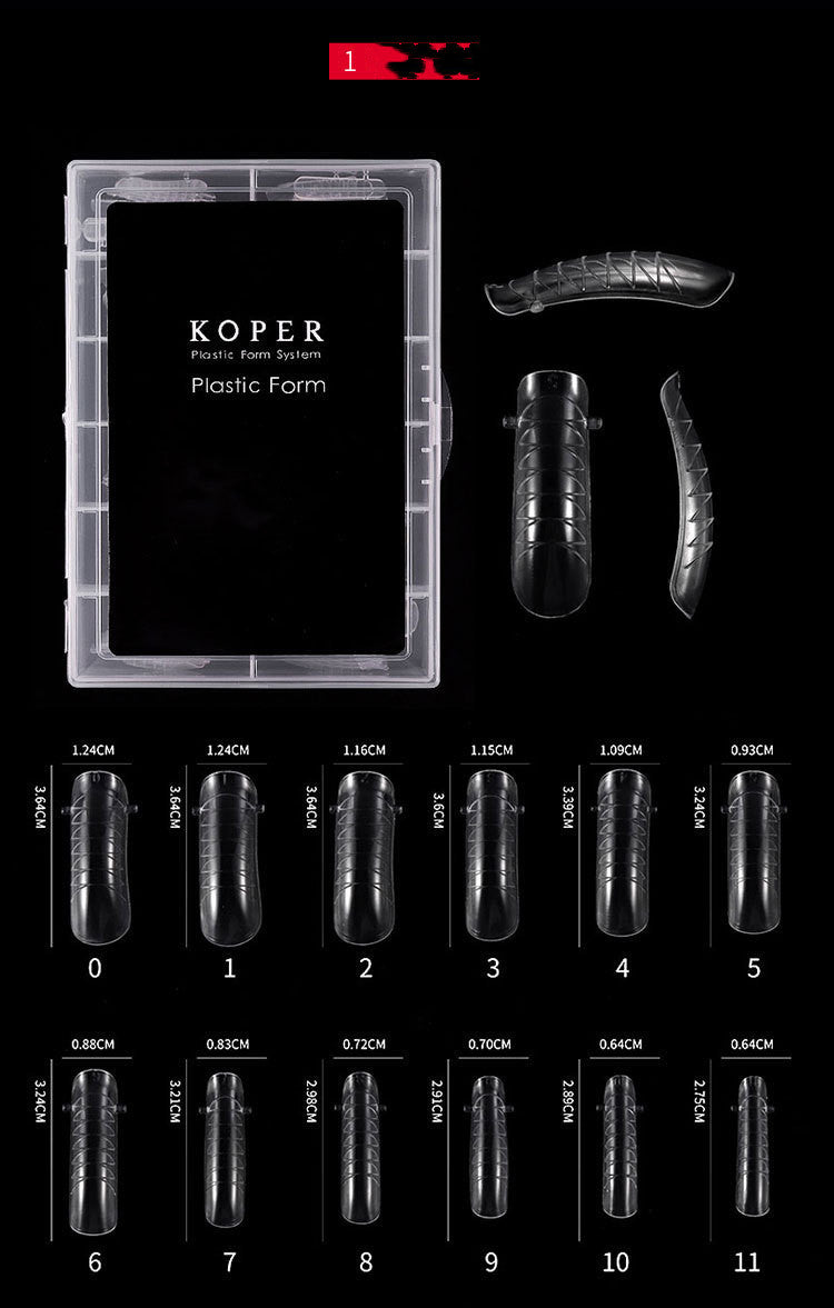 Koper Nail Without Paper Support To Extend The Plastic Nail Mold