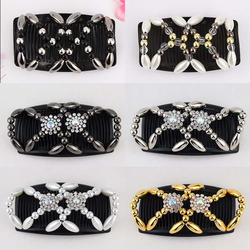 Fashionable And Changeable Women's Double Row Hair Comb Hair Band