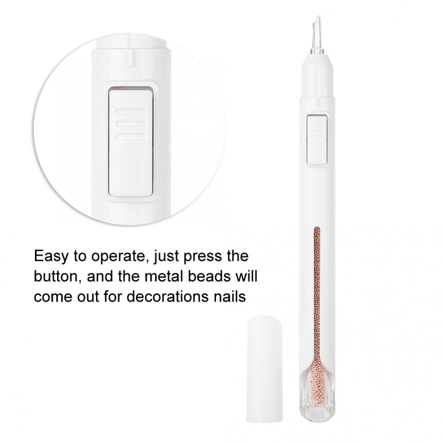 Billion Nail Pen New Nail Ball Pen Point Drilling Pen Automatically Out Beads