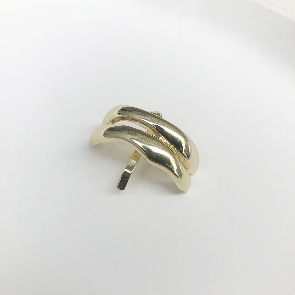 U-shaped Japanese Texture Metal Tie Hair Hair Hook Sweet Cool Low Ponytail Clip