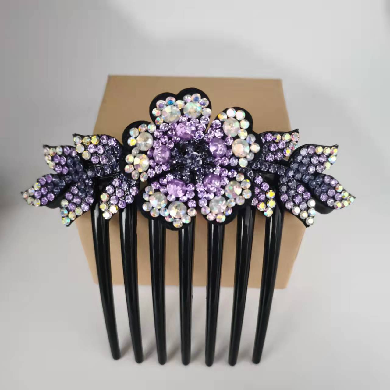 Women's Fashion Casual Rhinestone Anti-slip Hair Comb