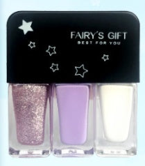 Fairy's Gifts Three-in-one DIY No-bake Tearable Sequined Nail Polish Set