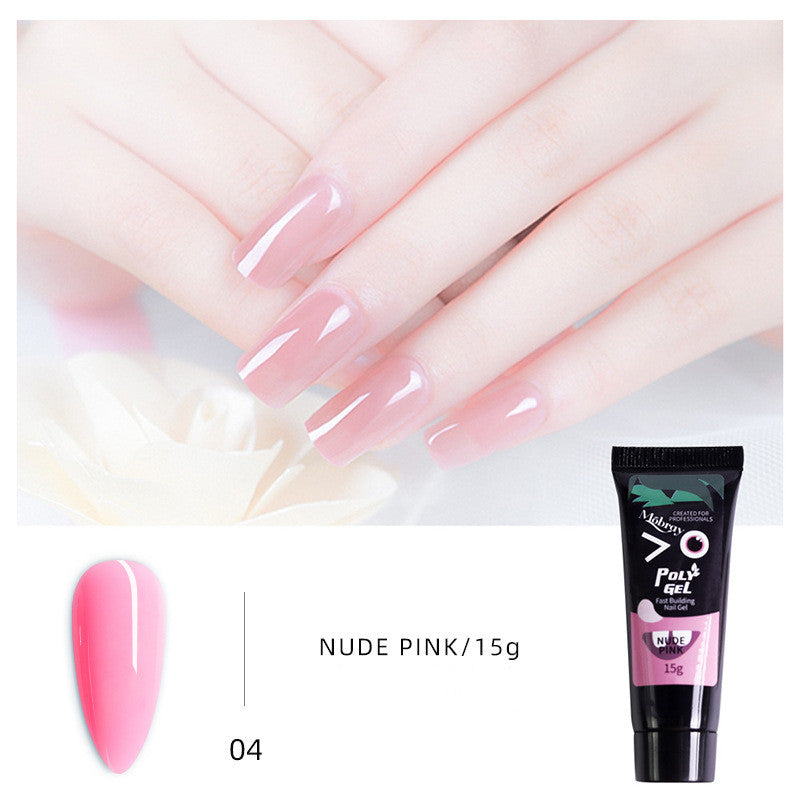 Mobray Nail extension glue 15ml non-paper support crystal fast nail extension gel UV phototherapy glue