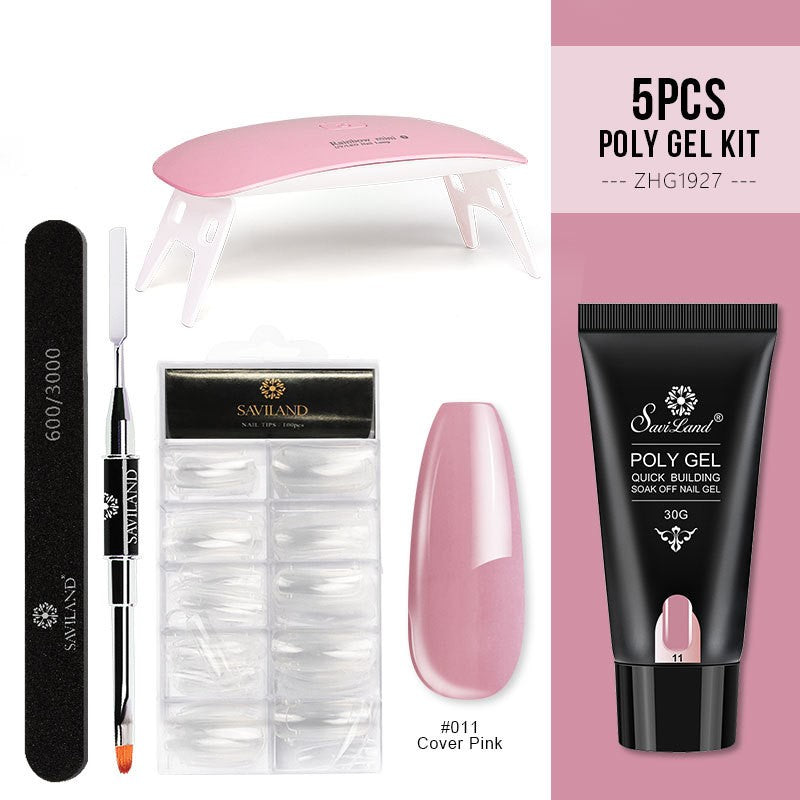 Saviland Quick Extension Gel Crystal Gel Nail Set