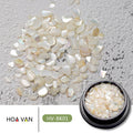 HDA VAN Nail Art Shell Stone Abalone Chip Internet Celebrity Milky White Irregular Japanese Fingernail Decoration Shell Patch